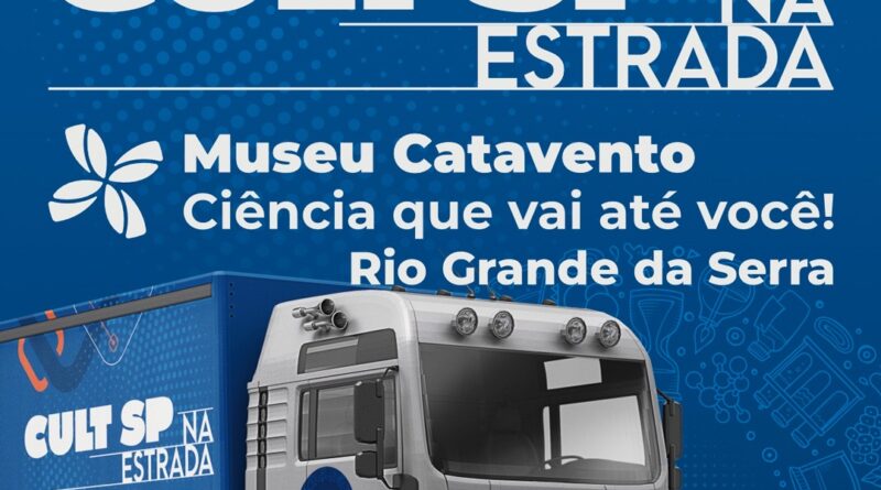 Carreta do Museu Catavento chega à Rio Grande da Serra com museu itinerante que viaja pelo estado de São Paulo