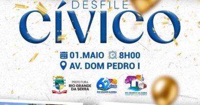 Rio Grande da Serra realiza Desfile Cívico em comemoração aos 62 anos da cidade
