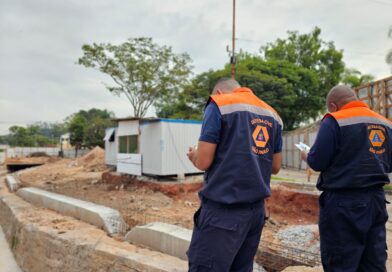 Defesa Civil do Estado vistoria obras da Vila do Doce e valida andamento dentro do cronograma