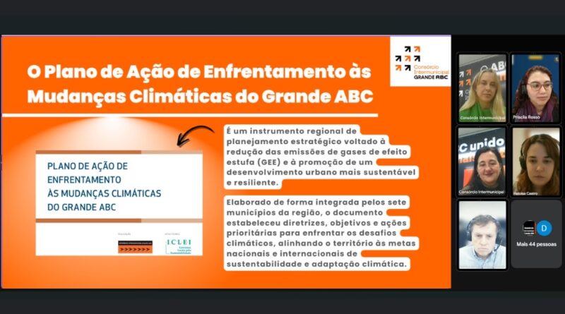 Consórcio ABC destaca avanços regionais no enfrentamento às mudanças climáticas