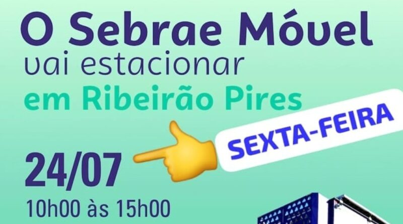 Ribeirão Pires recebe Sebrae Móvel nesta sexta-feira (24)