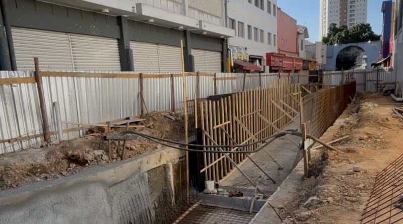 Obras do Drenar avançam e conexão subterrânea entre Terminal de São Caetano com a Rua 24 horas é iniciada