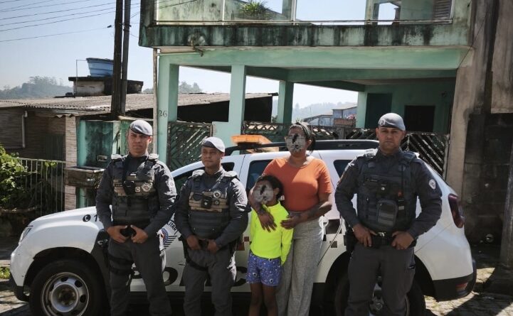Polícia militar localiza criança desaparecida e garante sua segurança em Rio Grande Da Serra 