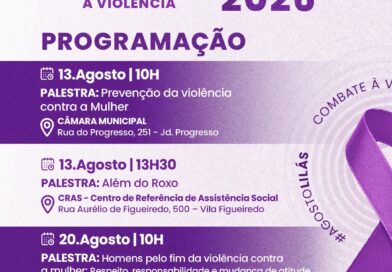 Rio Grande da Serra promove série de palestras e caminhada para a proteção à mulher durante o Agosto Lilás