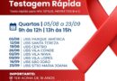 Rio Grande da Serra realiza Mutirão de Testagem Rápida para HIV, sífilis e hepatites B e C a partir de 5 de agosto