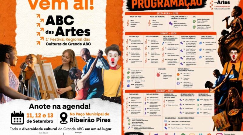 Festival ABC das Artes terá mais de 50 apresentações de artistas das sete cidades; confira a programação