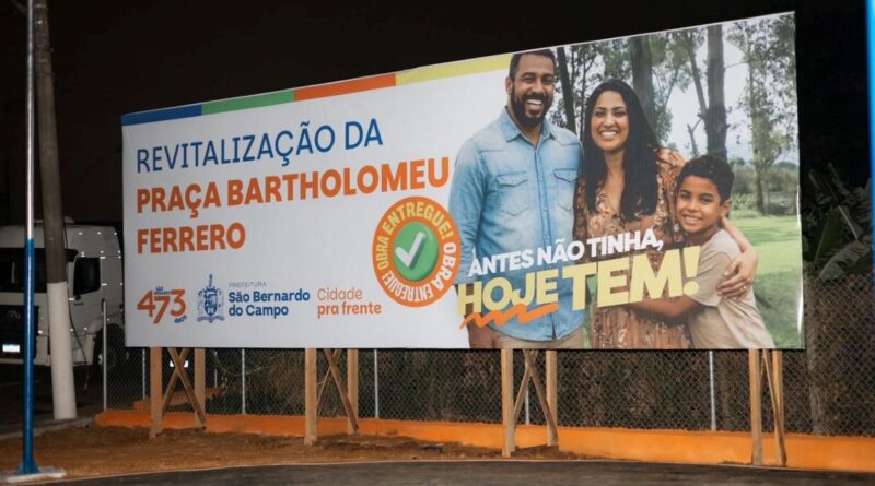 São Bernardo transforma espaço na Paulicéia com entrega de praça revitalizada e novas áreas de lazer e esporte 