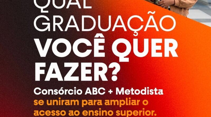 Consórcio ABC e Metodista oferecem bolsas em mais de 20 cursos de graduação