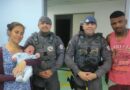 Polícia Militar socorre recém-nascido engasgado durante patrulhamento em Rio Grande da Serra.