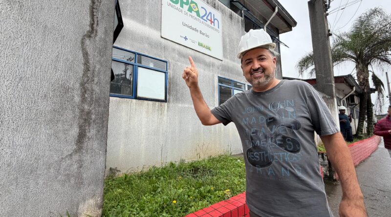 Marcelo Oliveira vistoria início das obras de reforma da UPA Barão