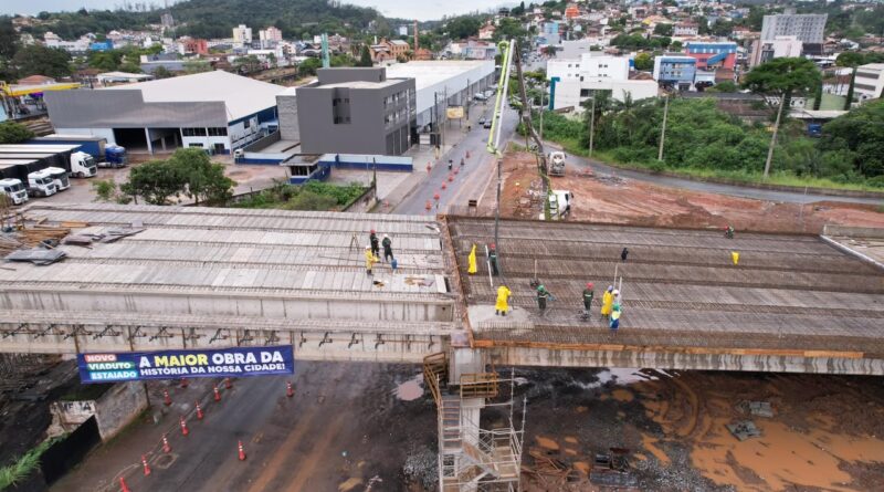 Viaduto Estaiado: Prefeitura de Ribeirão Pires inicia concretagem da pré-laje nesta sexta-feira (16)