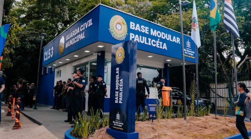 São Bernardo inaugura base modular 24h da GCM na Paulicéia e amplia ações de segurança pública 
