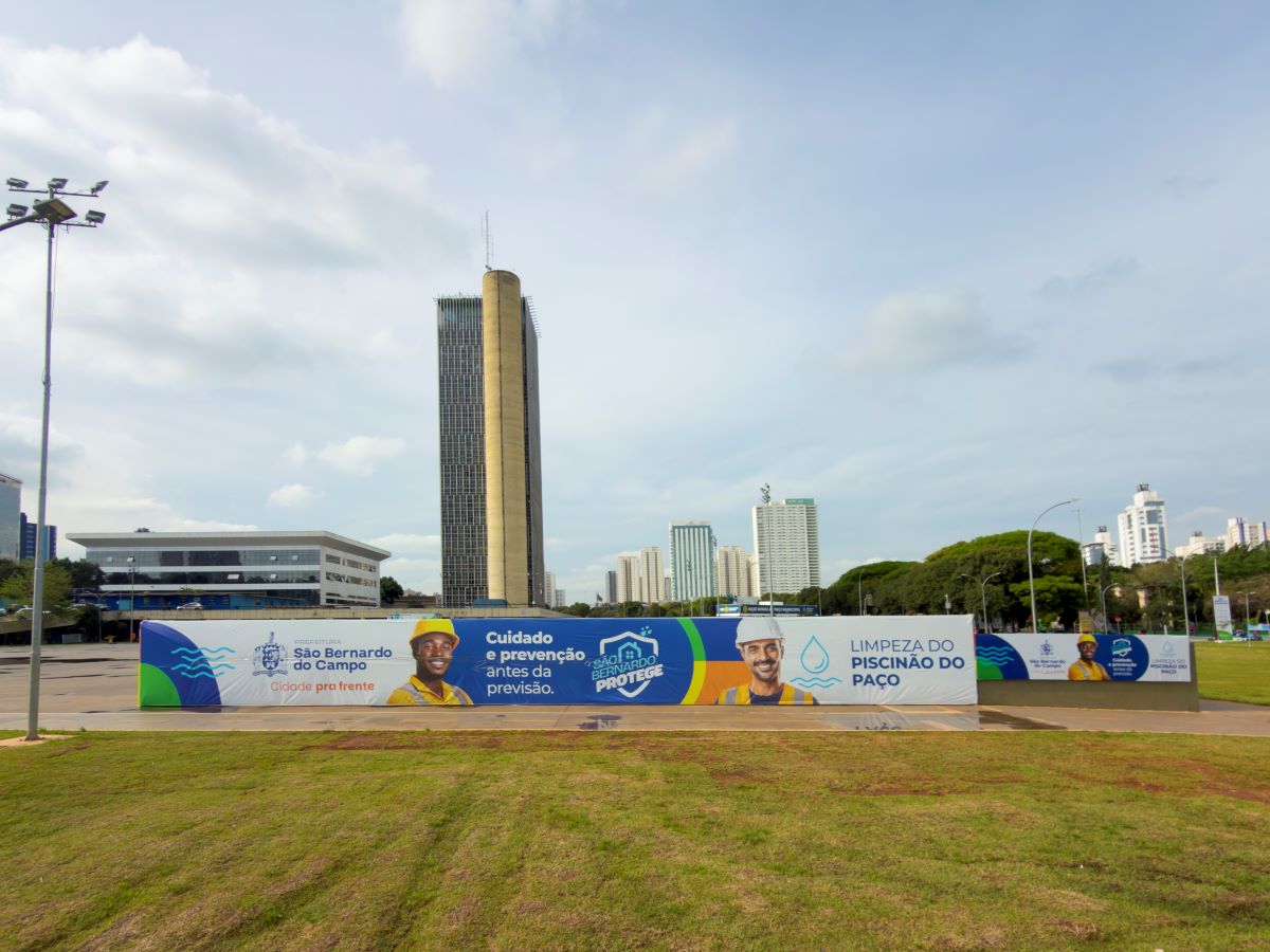 Em São Bernardo, limpeza do Piscinão do Paço avança para reforçar ...